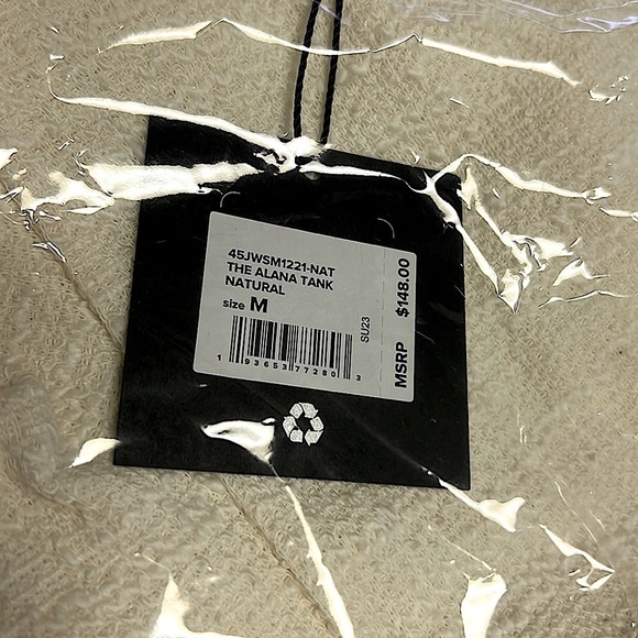 JOE'S • Women’s The Alana Tank Ruffle Shirt Blouse In Natural - Picture 11 of 11